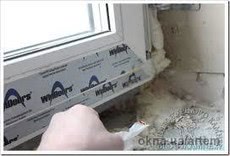 Устранение продувания под подоконником и отливом